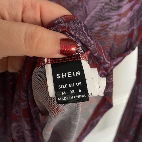 Grunge whimsigoth Sheer Ruched front button up - Picture 2 of 4